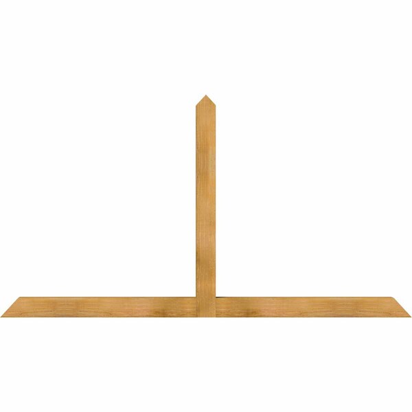 Ekena Millwork Portland Rough Sawn Timber Gable Bracket, Western Red Cedar, 84"W x 45"H x 4"D x 4"F, 13/12 Pitch GBW084X45X0404POR00RWR - main